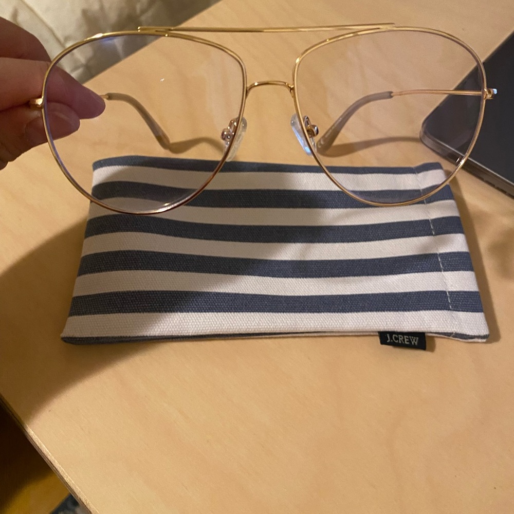 JCrew Bondi Aviator Blue Light Glasses